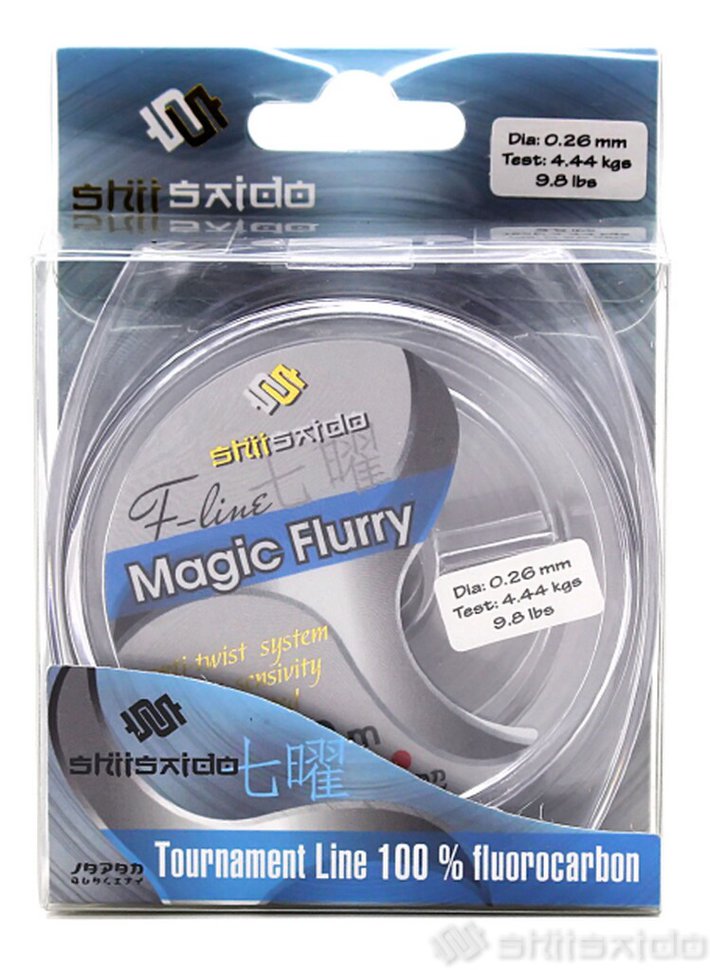 Леска флюорокарбон Shii Saido Magic Flurry, 30 м, 0,118 мм, до 0,99 кг, прозр. SFLMF30-0,12