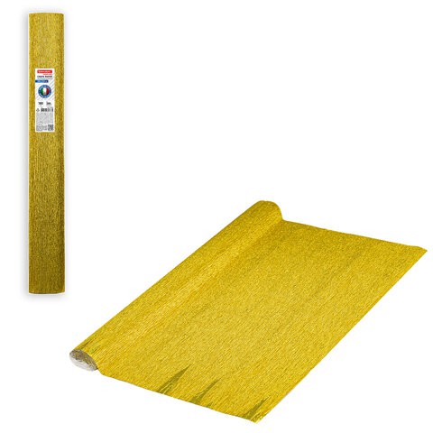 Бумага гофрированная Brauberg Fiore 180 г/м2 желтое золото (801) 50х250 см 112657