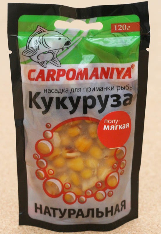 Кукуруза для рыбалки Карпомания 120г Сладкая полумягкая
