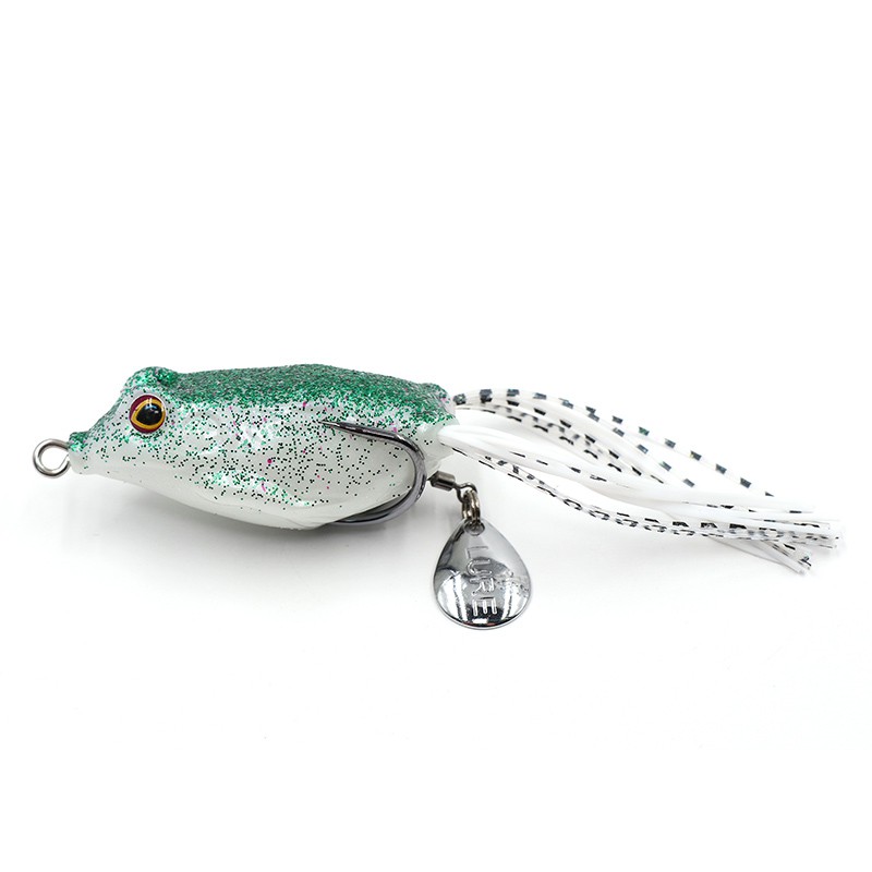 Лягушка-незацепляйка Namazu FROG с лепестком, 55 мм, 10 г, цвет 03, YR Hooks (BN) #1 N-FP55-10-03