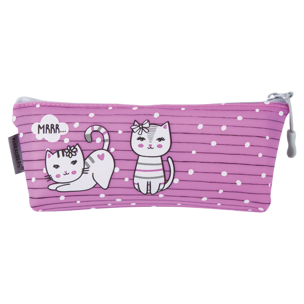 Пенал косметичка Brauberg Kittens 229255 цена за 3 шт