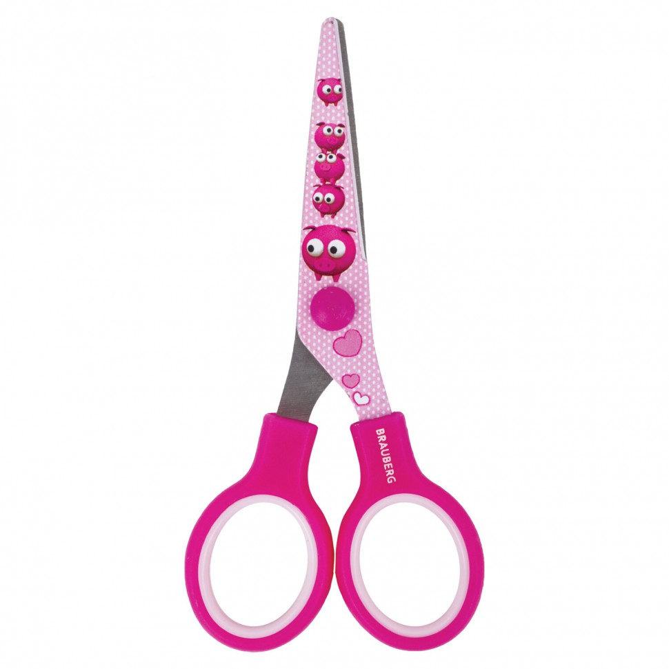 Ножницы детские Brauberg Kid Series Поросята 130 мм 232272 цена за 12 шт