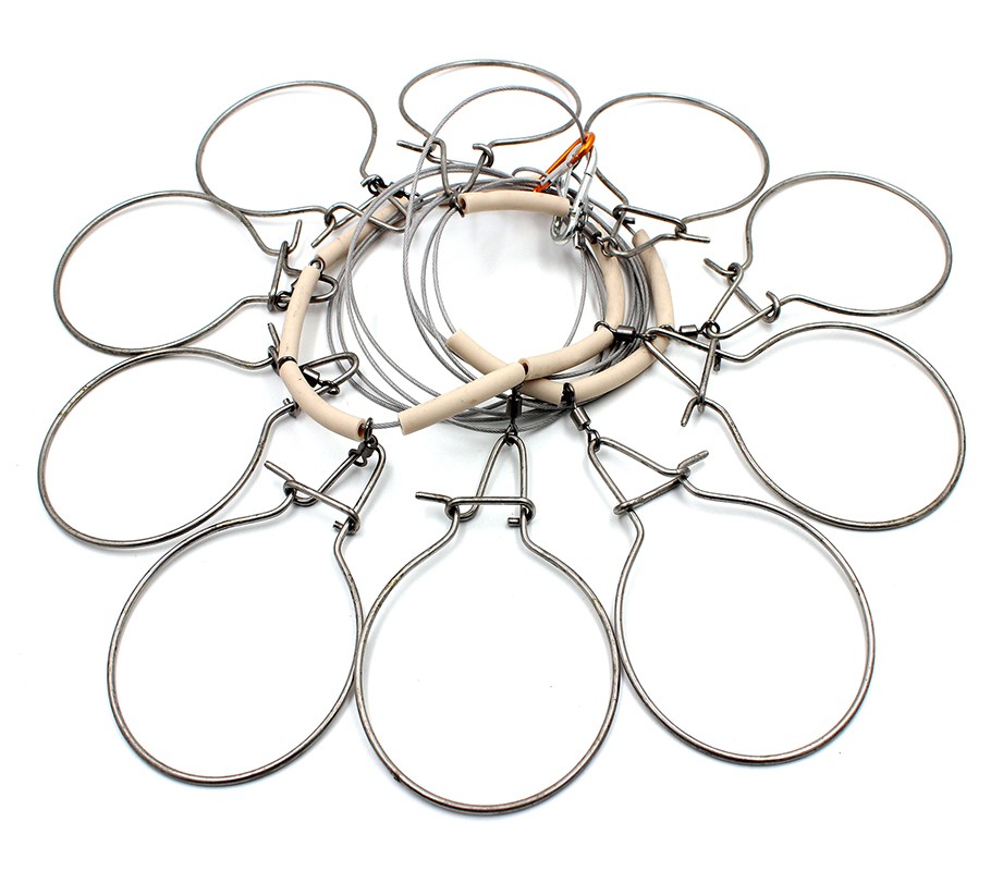 Кукан Namazu 4м d2 мм (10 карабинов) N-FTAF-297