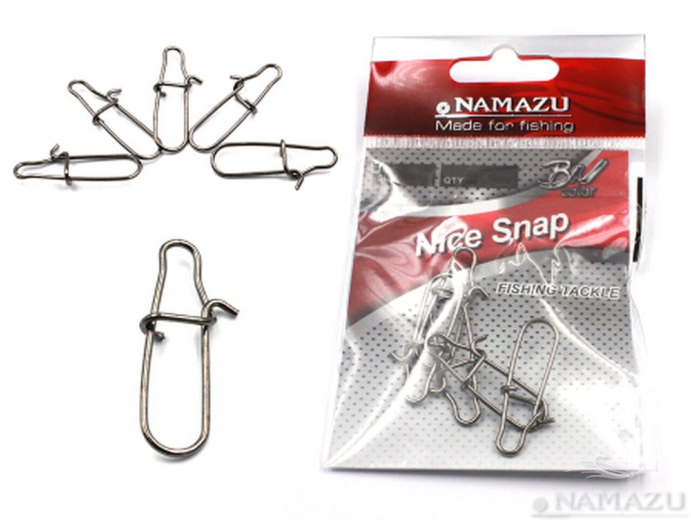 Карабин Namazu, цв. BN, р. 5, до 43 кг 5 шт N-FT-NS5