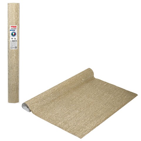 Бумага гофрированная Brauberg Fiore 180 г/м2 светлое золото (806) 50х250 см Brauberg FLORE 112659
