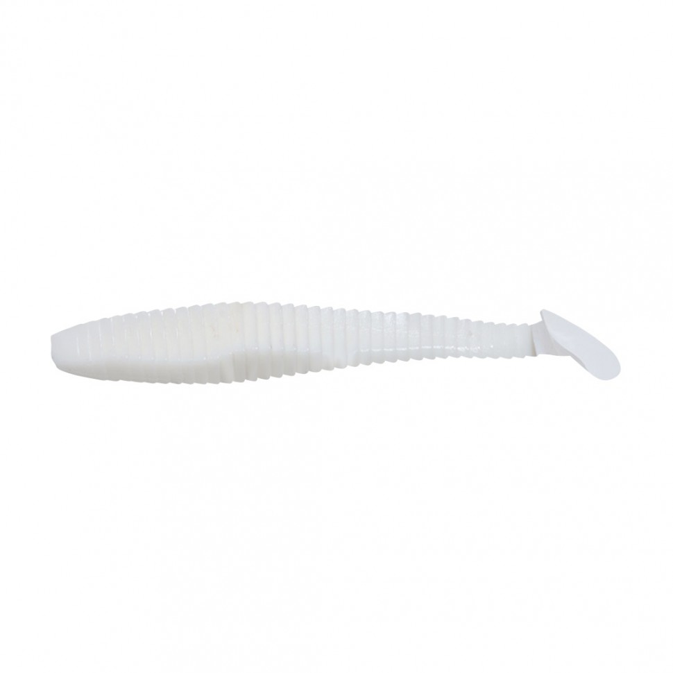 Виброхвост Yaman PRO Flatter Shad, р.5 inch, цвет #01 - White (уп. 4 шт.) YP-FS5-01