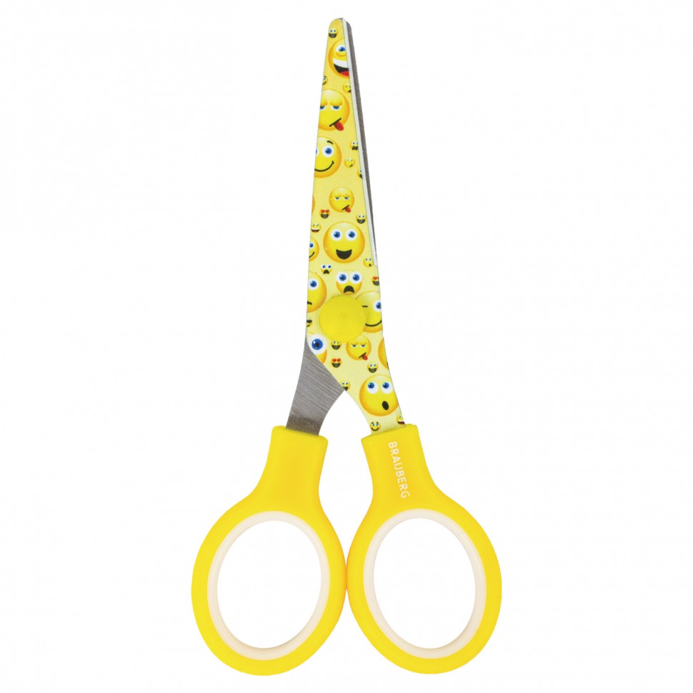 Ножницы детские Brauberg Kid Series Смайлики 130 мм 232274 цена за 12 шт